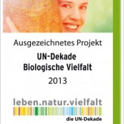 Wird „Ehrensache Natur“ UN-Dekade-Monatsprojekt? Logo Ausgezeichnetes Projekt "UN-Dekade Biologische Vielfalt"