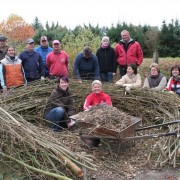 Start „Taten für den Naturschutz in den Nationalen Naturlandschaften“ Gruppe um "Adlernest" aus Weidenruten