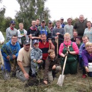 Lebenshilfe-Freiwillige unterstützen „25 Jahre Nationalpark-Programm“ Gruppe von Freiwilligen